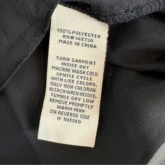 ECI NY Black Embellished Sheer Rhinestone Flower Top M - Picture 5 of 8